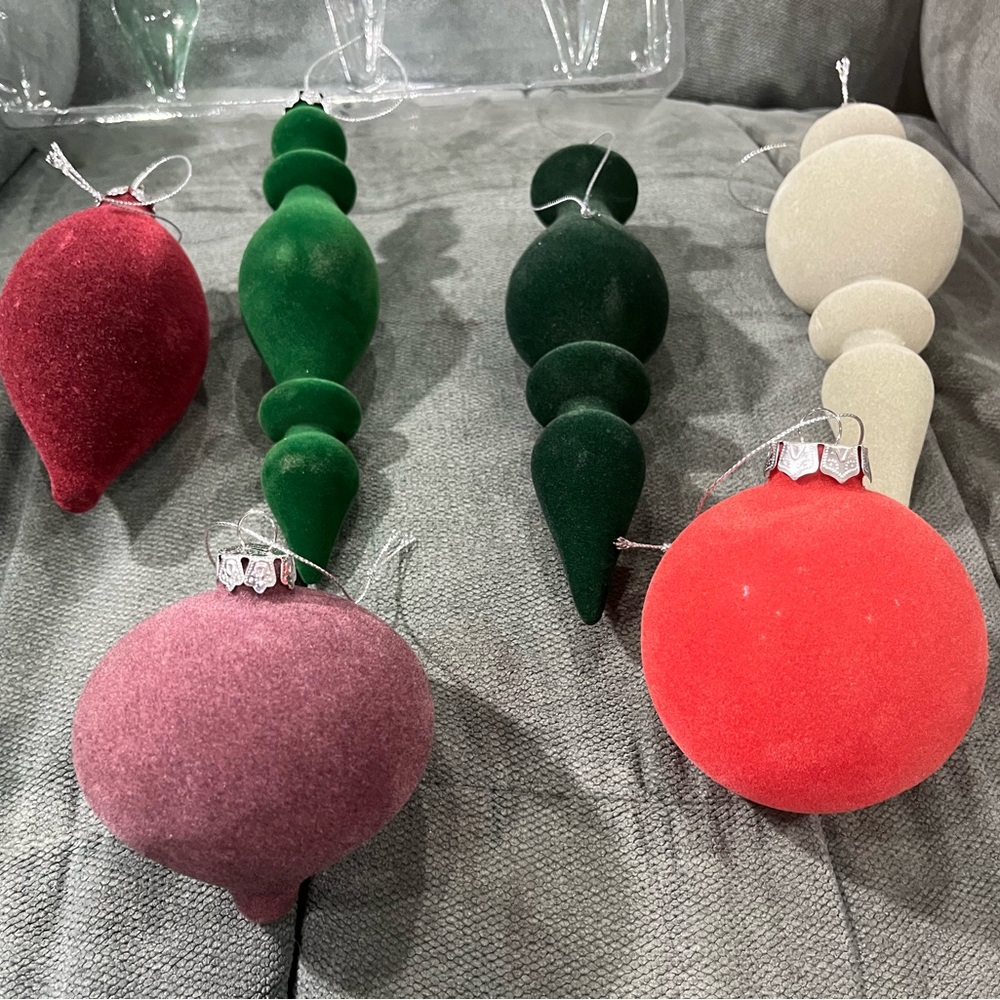 Set of Colorful Christmas Ornaments